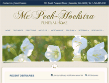 Tablet Screenshot of mcpeekhoekstra.com